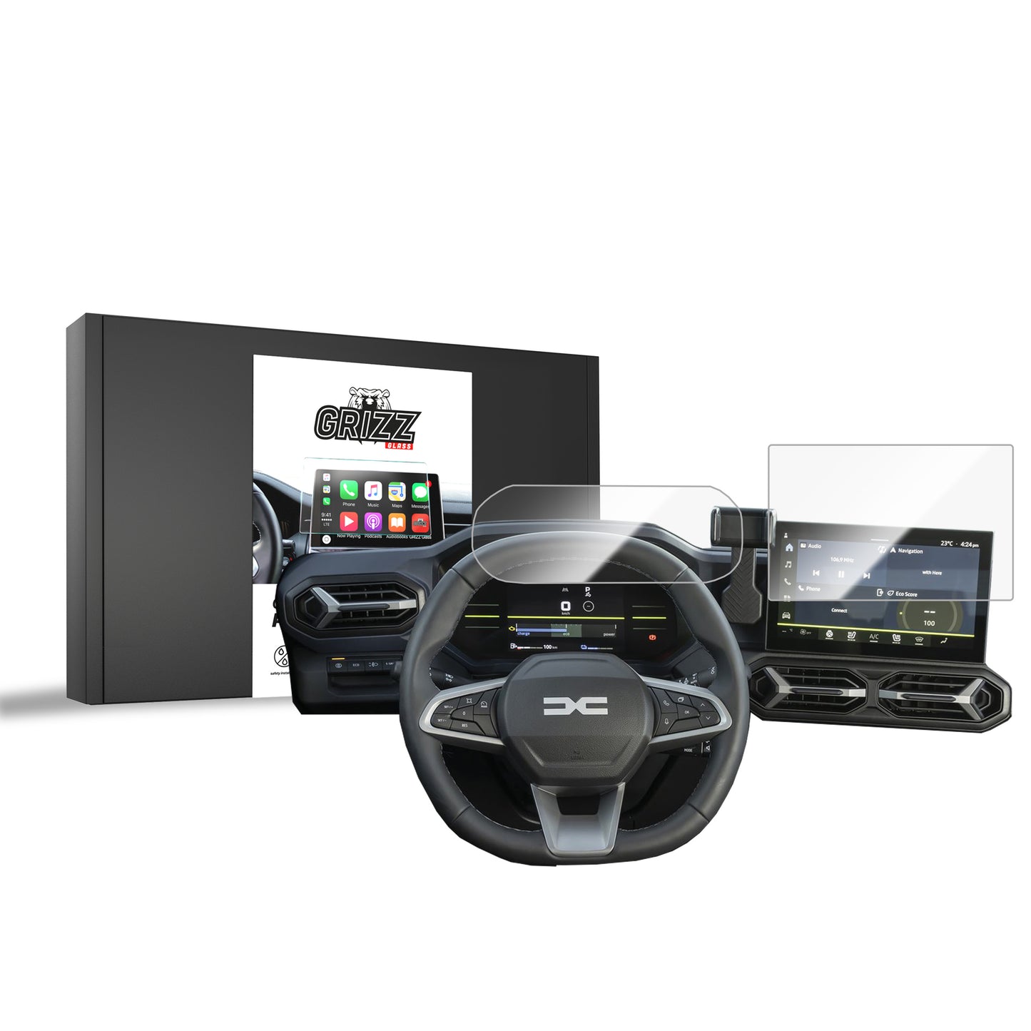 Ceramic screen film Dacia Duster 10" (2024-2025) Grizz 2in1