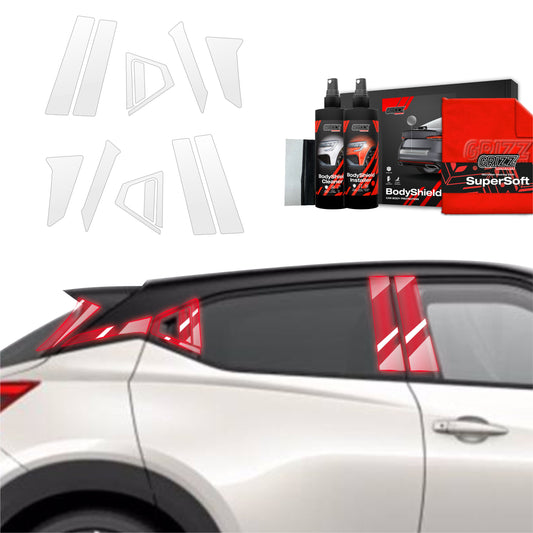 10in1 Protective film for pillars for Nissan Juke Facelift (2024-2025)