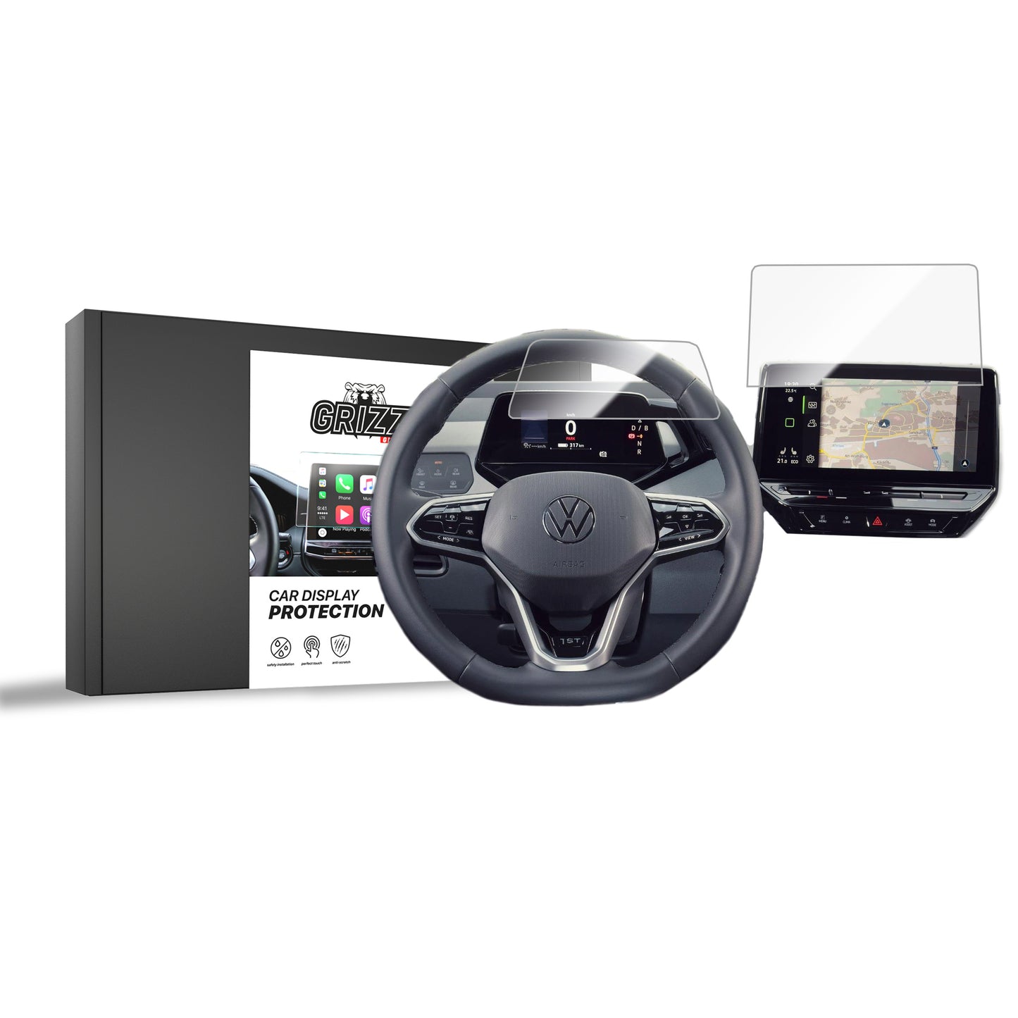 Ceramic screen film Volkswagen VW ID.4 10" Grizz 2in1