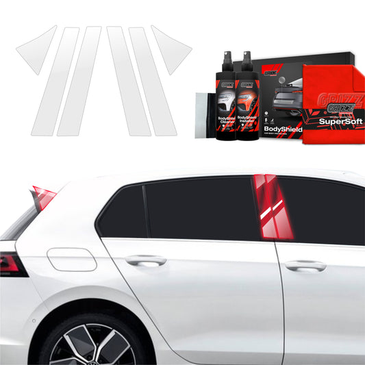 6in1 Protective film for pillars for Volkswagen VW Golf 8 Hatchback (2024-2025)