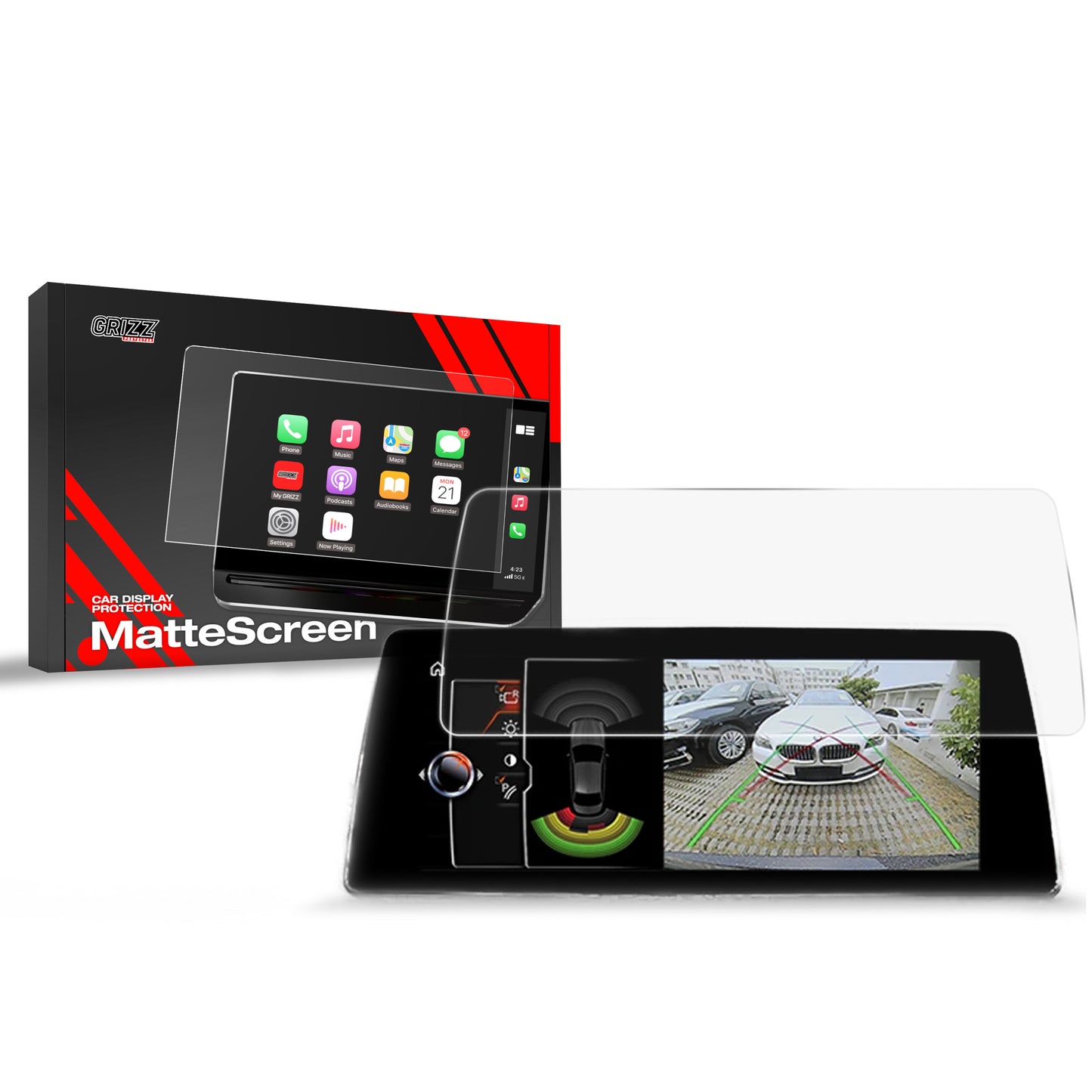 Anti-fingerprint screen film BMW X5 F15 10,2" (2013-2018) Matte Grizz