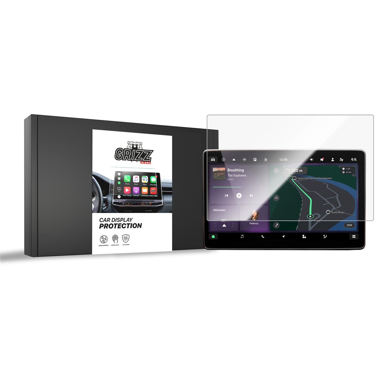 Ceramic screen film Skoda Kodiaq 2 13" (2024-2025) Grizz