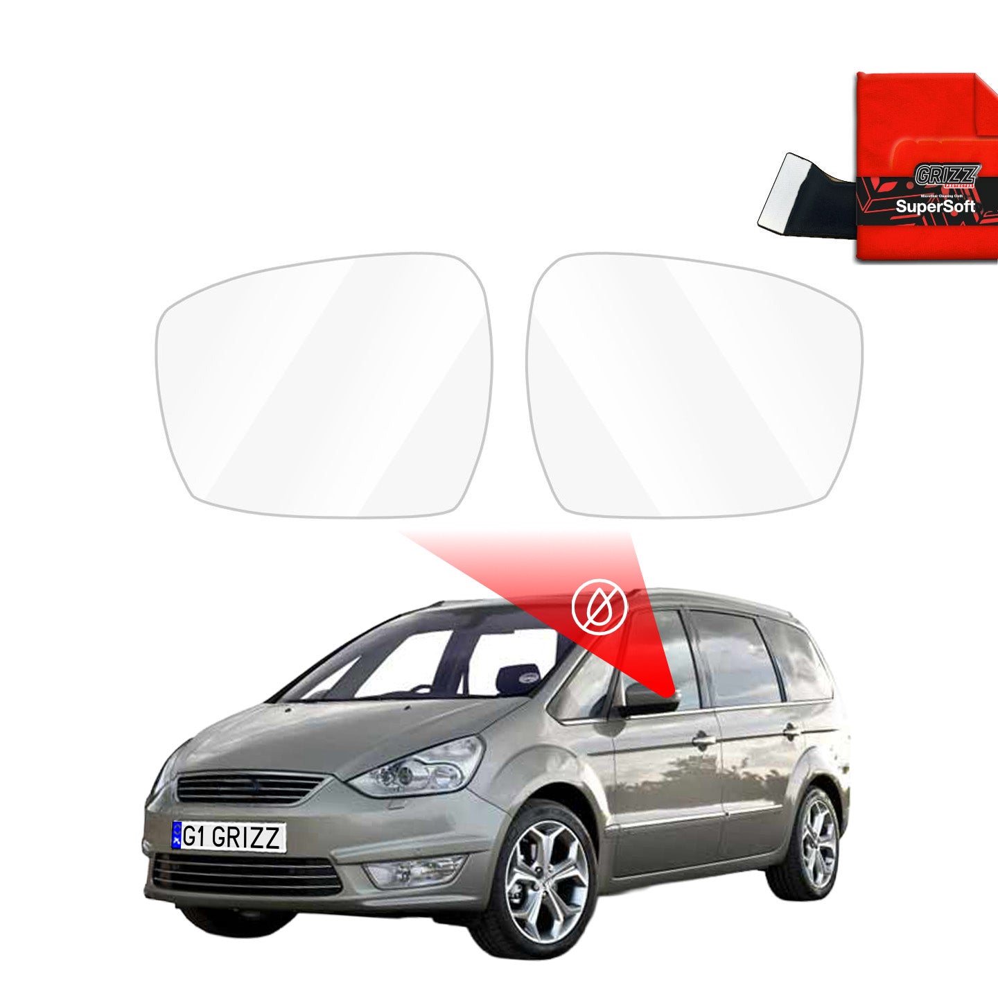 Rainproof film for mirrors for Ford Galaxy 2 (2006-2015)