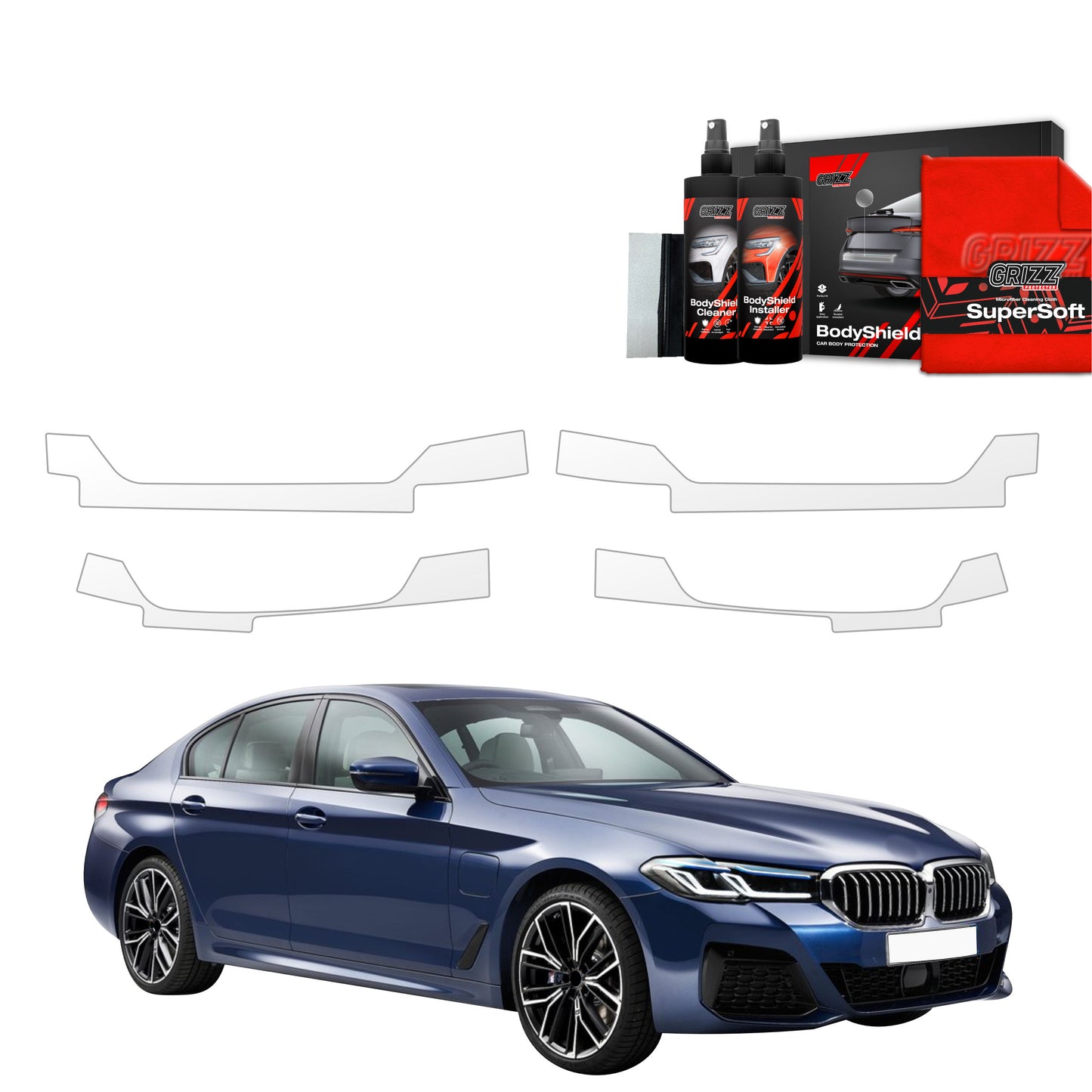 4in1 Protective film for sills for BMW 5 G30 Sedan (2023-2025)