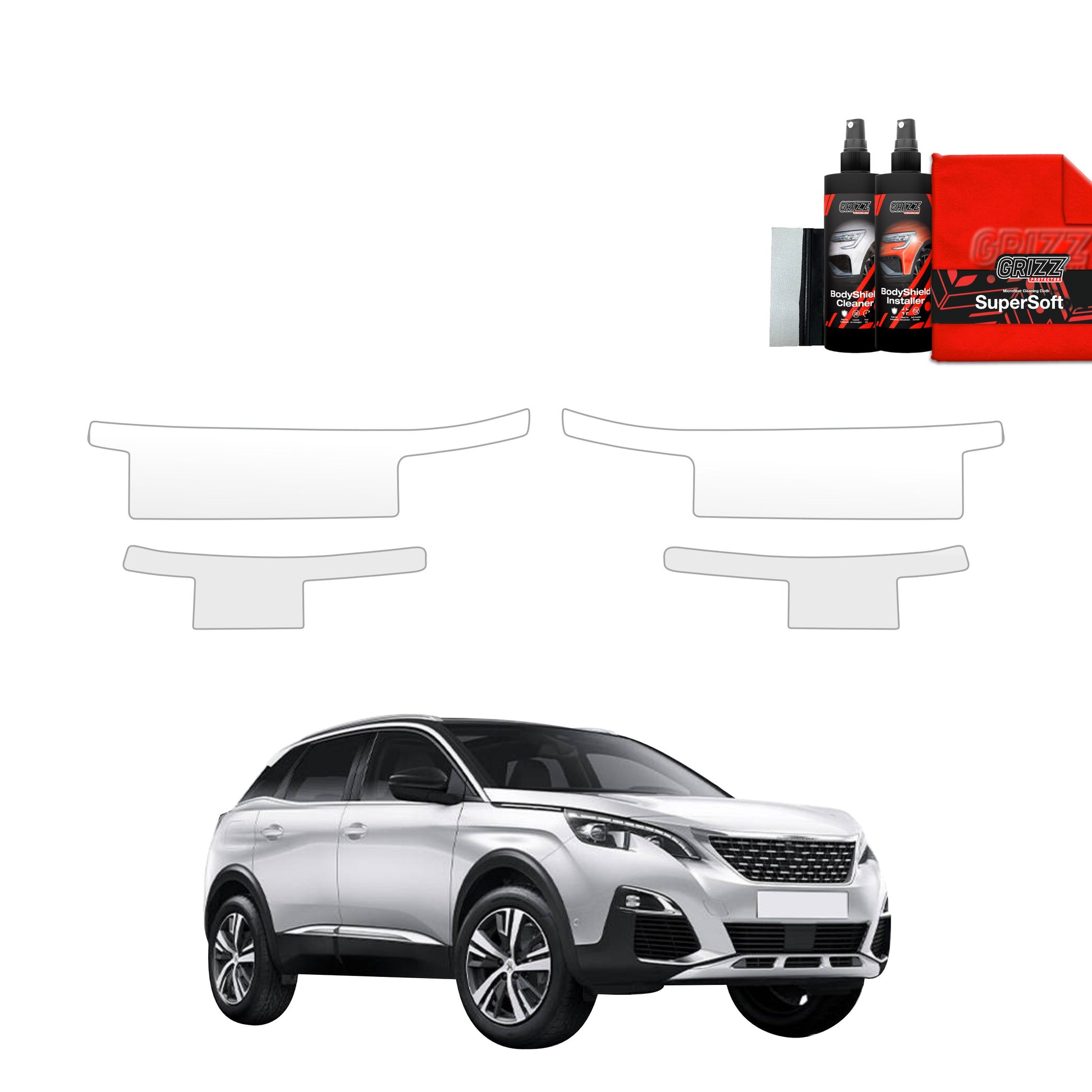 4in1 Protective film for sills for Peugeot 3008 (2016-2024)