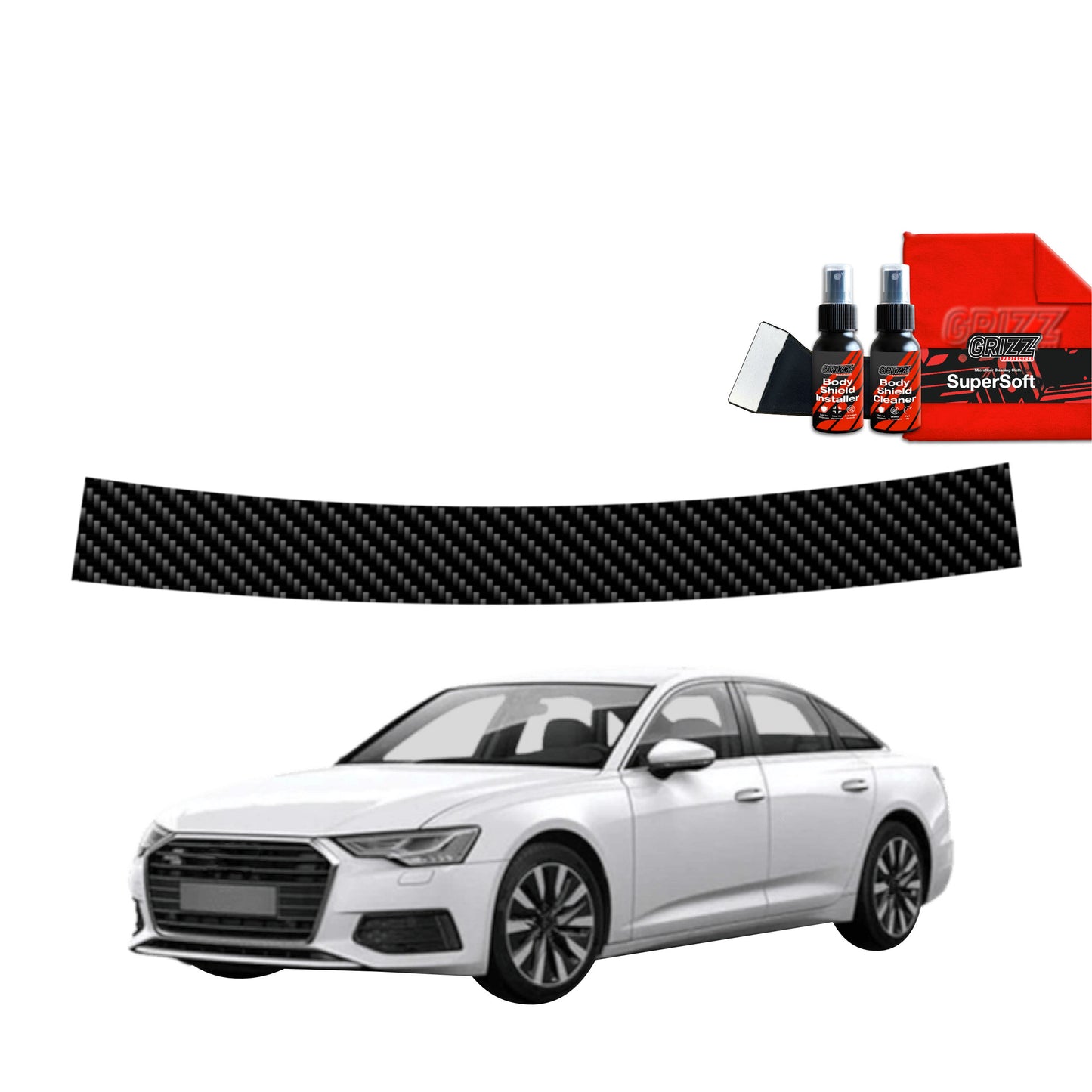 Carbon film for trunk threshold for Audi A6 C8 Sedan (2018-2023)