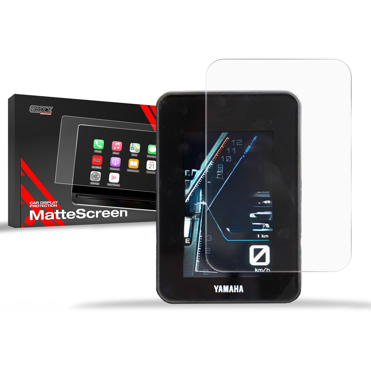 Anti-fingerprint screen film Yamaha Tenere 700 World Rally 5" (2024-2025) Matte Grizz