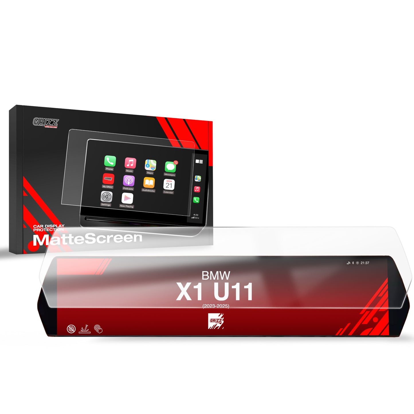 Anti-fingerprint screen film BMW X1 U11 (2023-2025) Matte Grizz