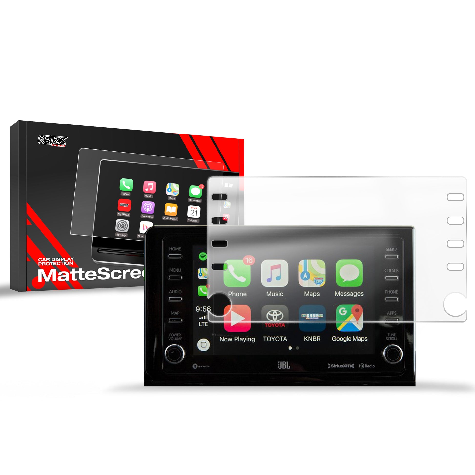 Anti-fingerprint screen film Toyota Hilux 8" (2025) Matte Grizz