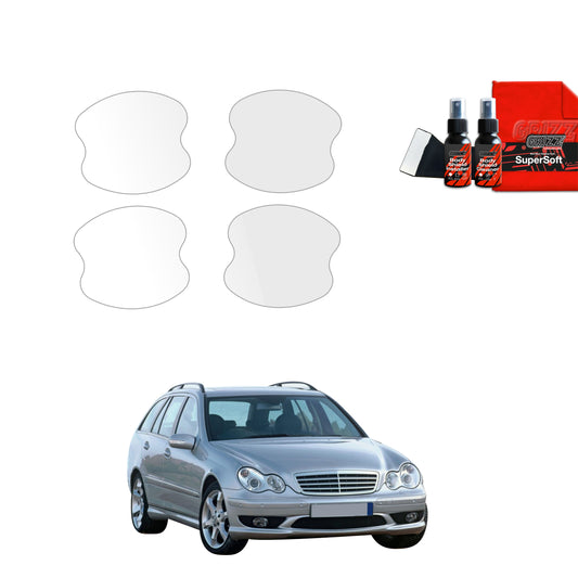 4in1 Protective film under door handles for Mercedes Benz C Klasa S203 Kombi (2001-2007)