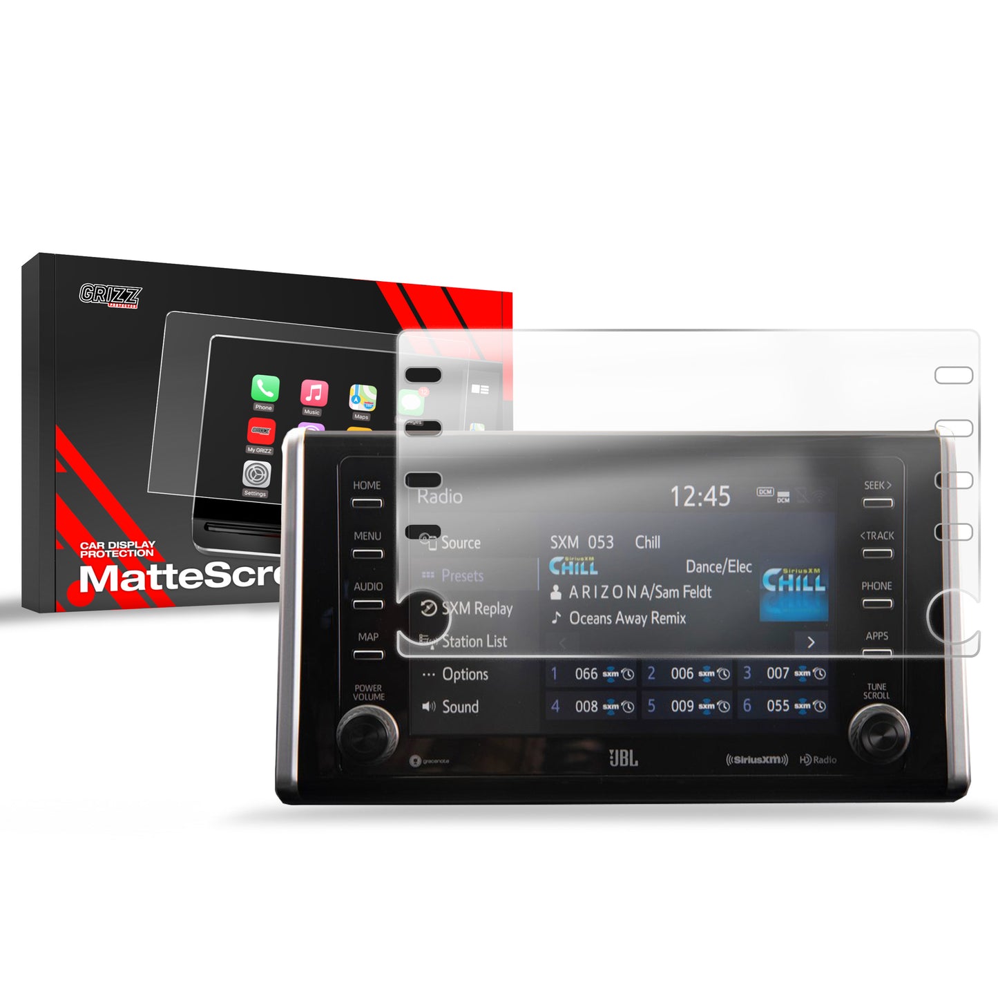 Anti-fingerprint screen film Toyota RAV4 (2019-2025) Matte Grizz