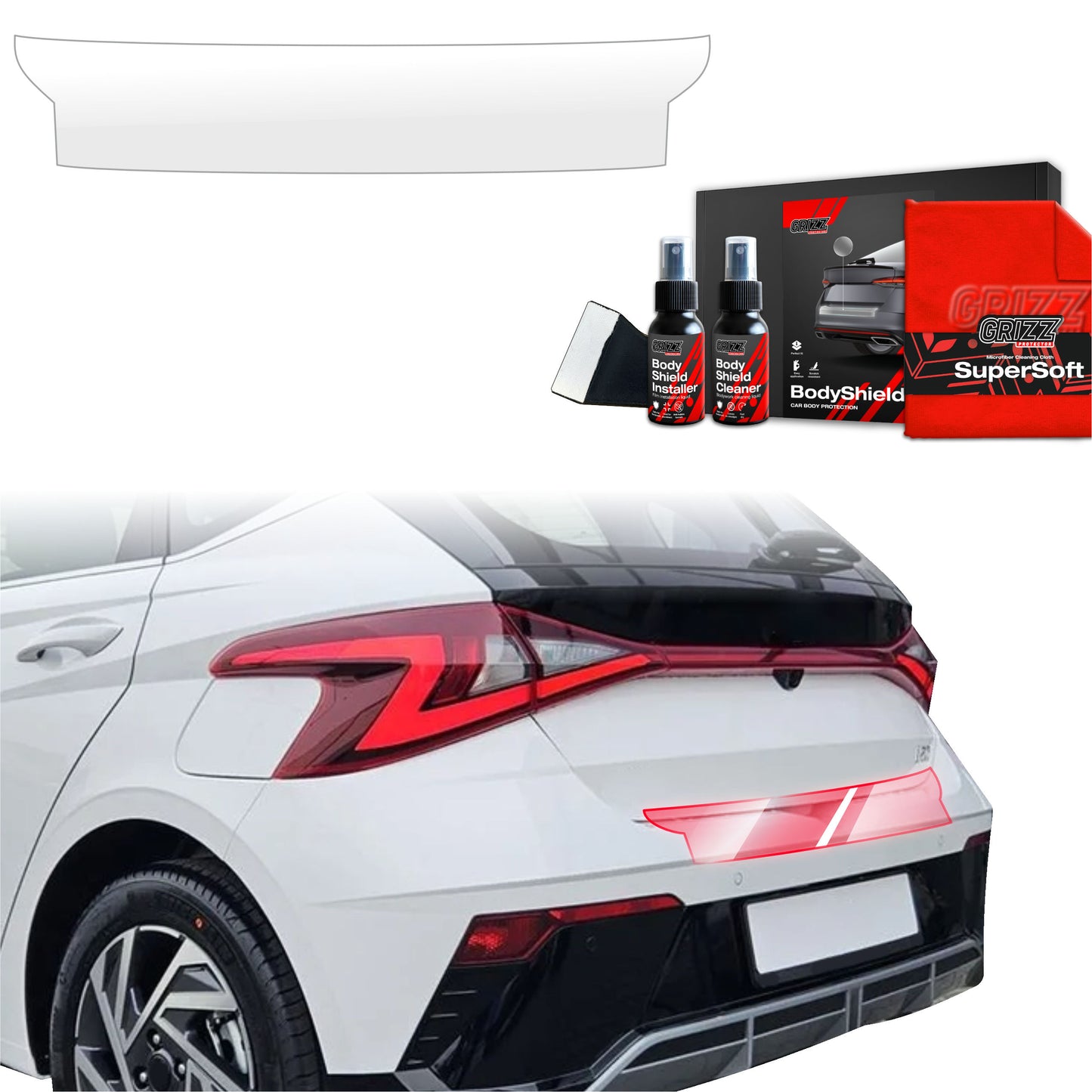 Protective film for trunk threshold for Hyundai i20 (2023-2025)