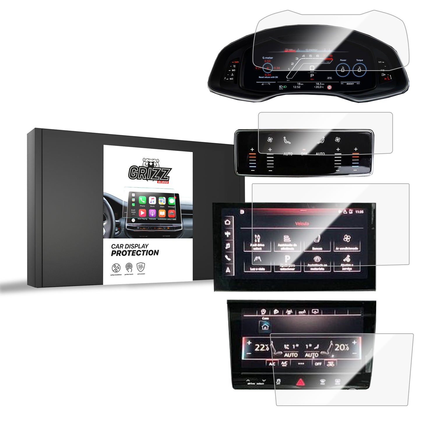 Ceramic screen film Audi Q7 (2019-2025) Grizz 4in1