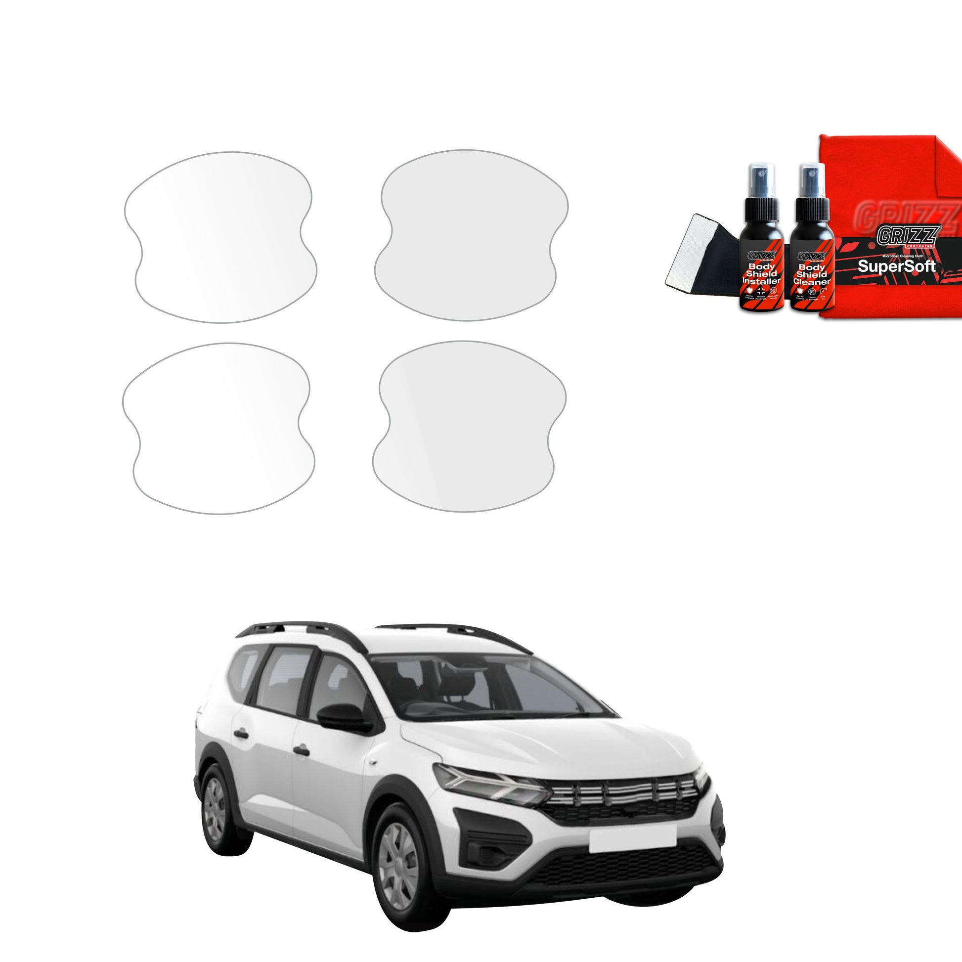 4in1 Protective film under door handles for Dacia Jogger (2022-2025)
