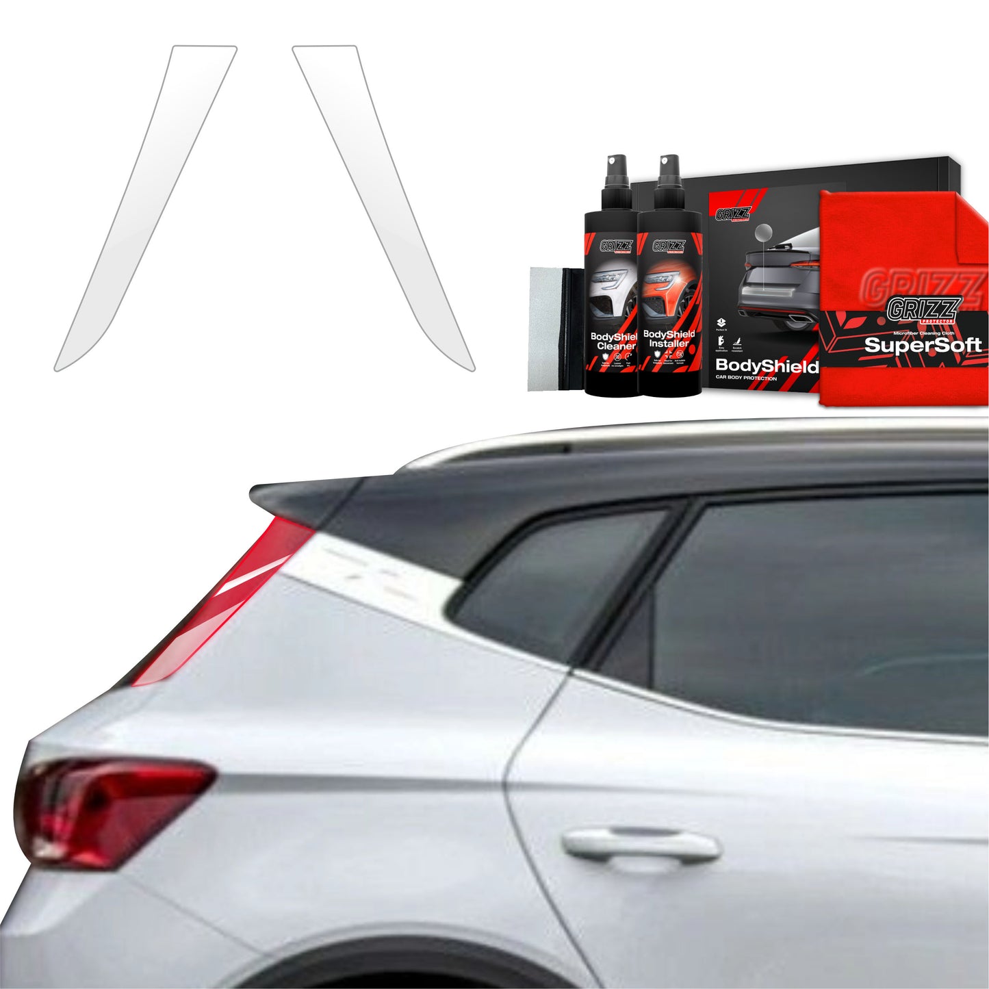 2in1 Protective film for pillars for Seat Arona (2021-2025)
