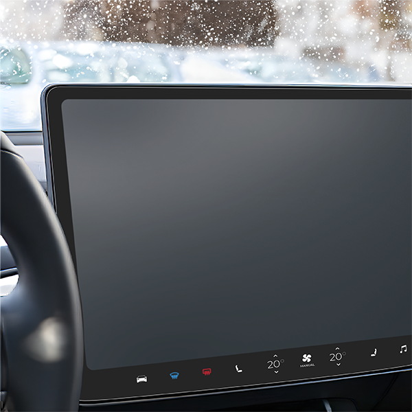 Folia Anti-fingerprint z aplikatorem Grizz Easy do Tesla Model 3 Highland Tylny Screen (2023-2024)