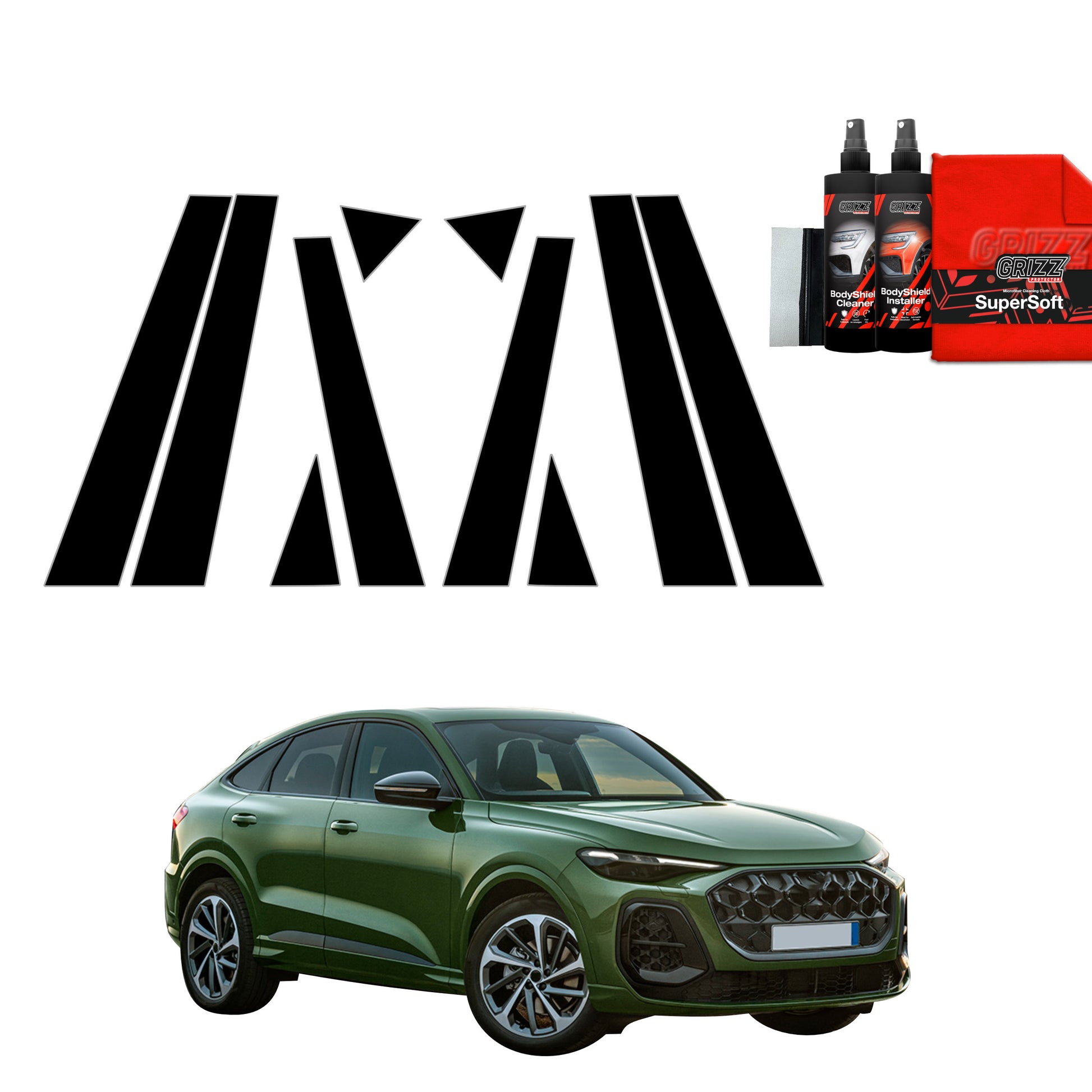 10w1 Black film for pillars for Audi Q5 Sportback (2025)